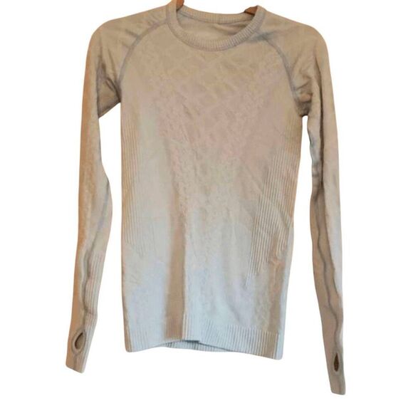 LULULEMON ATHLETICA Rest Less Pullover in Blue Haze/Blue Haze Size 4 - Picture 5 of 6